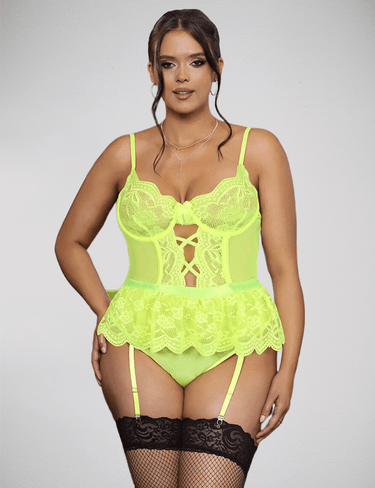 Scandals Green Lace Body Lingerie Sets Scandals Lingerie